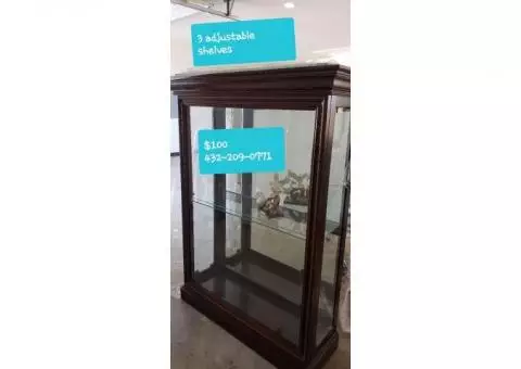 Glass decor cabinet